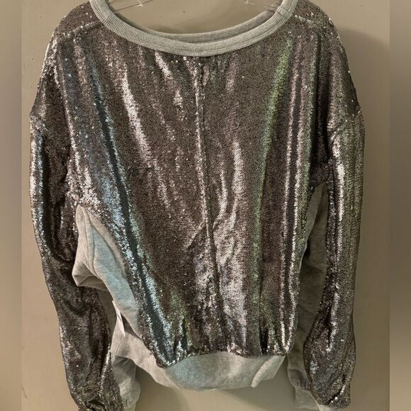 Free People Rise & Shine Sequin Sweatshirt - Picture 4 of 4